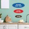 Signs ByLITA Oval Kitchen Staff Only Sign Brushed Gold Small