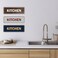 Signs ByLITA Standard Kitchen Sign Brushed Gold Large