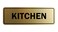 Signs ByLITA Standard Kitchen Sign Brushed Gold Large