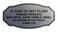 Signs ByLITA Victorian Please Do Not Flush Etiquette Sign Brushed Silver Small 1 Pack