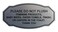 Signs ByLITA Victorian Please Do Not Flush Etiquette Sign Brushed Silver Small 1 Pack