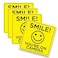 Safety Supply Smile Youre on Camera Sticker 6x 6 Inch 4 Pack Durable Black and Yellow SelfAdhesive