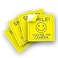 Safety Supply Smile Youre on Camera Sticker 6x 6 Inch 4 Pack Durable Black and Yellow SelfAdhesive