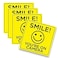 Safety Supply Smile Youre on Camera Sticker 6x 6 Inch 4 Pack Durable Black and Yellow SelfAdhesive