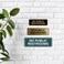 All Quality Standard No Public Restroom Wall or Door Sign Bathroom Signage Brushed Gold Small 1 Pack