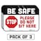 tabbies BeSafe Messaging Be Safe Please Do Not Sit Here 3Pack 9x6 Repositionable Kids Education Safety Signs Perfect for Social Distancing School Bus Cafeteria Chairs 29532
