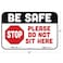 tabbies BeSafe Messaging Be Safe Please Do Not Sit Here 3Pack 9x6 Repositionable Kids Education Safety Signs Perfect for Social Distancing School Bus Cafeteria Chairs 29532