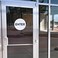 Trusty TRUSTY Round ENTER and EXIT Cutout Door Signs for Businesses Stores Bars Restaurants Shops 8 White