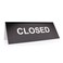 ExcelMark 3x 8Engraved Tabletop Tent Desk Sign CLOSED BLACKWHITE