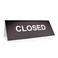 ExcelMark 3x 8Engraved Tabletop Tent Desk Sign CLOSED BLACKWHITE