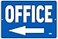 Rogue River Tactical Office Left Arrow Metal Tin Sign Business Retail Store Home Large Restaurant Bar Office Hotel Blue