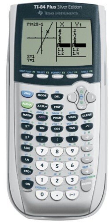 Texas Instruments TI84 Plus Silver Edition Graphing Calculator Handles Calculus and Engineering USB Technology 21 Apps