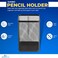 1InTheOffice Pencil Cups for Desk Jumbo Pencil Holder Stackable Wire Mesh Jumbo Pencil Holder Matte Black 2 pack