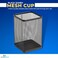 1InTheOffice Pencil Cups for Desk Jumbo Pencil Holder Stackable Wire Mesh Jumbo Pencil Holder Matte Black 2 pack