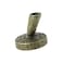 Acxico 1Pcs Vintage Round Metal Insertion Pen Holder Feather Quill Dip Pens Base for School Office Supplies Student Gift