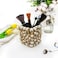 BowBei Halloween Decor Skull Pen Holder Goth Human Skull Makeup Accessory Brush Holder for Desk Gothic Spooky Pencil Cup Desktop Storage box Organizer for Home Office Women Man Birthday Gift