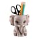 Cmrweio Elephant Pen Pencil Holder Cute Animal Ornament Makeup Brush Holder Toothbrush Holder Home Office Desk Decor Organizer Accessory