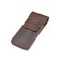 Daimay Leather Pen Case Holder Handmade Fountain Multi Pens Pouch Crazy Horse Leather Pen Protective Sleeve Cover Large Brown