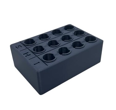 Designz3D 510 Cartridge and Pen Holder 3 Column Gray