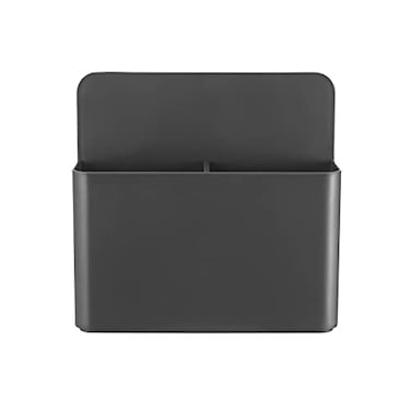 luvtree Grey Strong Magnetic Marker HolderDry Erase Pen Holder Storage for Dry Erase Marker Eraser Bottle Opener Remote Controls Notes Ideal for Magnetic Board Fridge Door and Locker