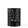 Mango Steam Metal Pen Holder Makeup Brush Cup Organizer for Office Bathroom Vanity Black Peacock