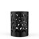 Mango Steam Metal Pen Holder Makeup Brush Cup Organizer for Office Bathroom Vanity Black Peacock