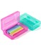 Mr. Pen Mr Pen Plastic Pencil Case Box 2 Pack Large Crayon Marker Pen Organizer Plastic Bead Organizing Container with SnapTight Lids Clear Craft Storage Boxes School Supplies