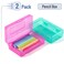 Mr. Pen Mr Pen Plastic Pencil Case Box 2 Pack Large Crayon Marker Pen Organizer Plastic Bead Organizing Container with SnapTight Lids Clear Craft Storage Boxes School Supplies
