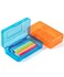 Mr. Pen Mr Pen Plastic Pencil Case Box 2 Pack Large Crayon Marker Pen Organizer Plastic Bead Organizing Container with SnapTight Lids Clear Craft Storage Boxes School Supplies