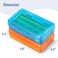 Mr. Pen Mr Pen Plastic Pencil Case Box 2 Pack Large Crayon Marker Pen Organizer Plastic Bead Organizing Container with SnapTight Lids Clear Craft Storage Boxes School Supplies