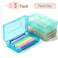 Mr. Pen Mr Pen Plastic Pencil Case Box 3 Pack Large Crayon Marker Pen Organizer Plastic Bead Organizing Container with SnapTight Lids Clear Craft Storage Boxes School Supplies