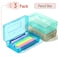 Mr. Pen Mr Pen Plastic Pencil Case Box 3 Pack Large Crayon Marker Pen Organizer Plastic Bead Organizing Container with SnapTight Lids Clear Craft Storage Boxes School Supplies