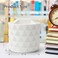 Nuozme Desk Organizer 360Degree Rotating Pencil Pen Holders For Desk Diamond Pattern Pen Organizer With 5 Compartments Cute Desk Accessories Decor For Office SchoolHomeArt Supply White