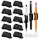 SameTech 10 Pack Adhesive Silicone Pen Holder Pencil GripsReusable Sticky Pencil Grips for DeskNotebookor WallErgonomic Writing Aid for KidsAdultsFits PensPencilsTools black 10pcs