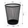 SLSON 4 Pack Pen Holder Metal Mesh Pencil Holders Round Shaped Pen Holders for Desk Office Wire Mesh Container Pen OrganizerBlack