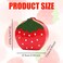 LOTIKOU Strawberry Shaped Ceramic Pen Holder Cute FruitThemed Organizer Versatile for Pens Makeup Brushes Decorative Desktop Jar Red