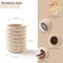 WORHE Pen Holder Stand for Desk Natural Travertine Stone Makeup Brush Holders Modern and Functional Pencil Cup for Office Supplies Tableware Organizer for Home Decor School Beige PH90110