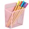zeyce Magnetic Pencil Holder Extra Strong Magnets Mesh Marker Holder Perfect for Whiteboard Refrigerator and Locker Accessories 1 Baskets Blush