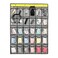 ANIZER Classroom Pocket Chart for Phone Calculator Holder Over The Door Hanging Closet Jewelry Organizer with 30 Clear Pockets GREY