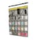 ANIZER Classroom Pocket Chart for Phone Calculator Holder Over The Door Hanging Closet Jewelry Organizer with 30 Clear Pockets GREY