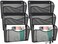 EASEPRES 6 Single Pocket Mesh Hanging File Organizer Vertical Wall Mounted Magazine File Holder Mount Basket Mail Paper Document Folder Organizing for Office Home and School Black