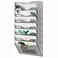 EasyPAG 8 Pocket Mesh Wall File Organizer Hanging Paper Folder Holder with Classify Label Vertical Wall Mount Mail Organizer for Office Home Classroom Silver