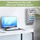 EasyPAG 8 Pocket Mesh Wall File Organizer Hanging Paper Folder Holder with Classify Label Vertical Wall Mount Mail Organizer for Office Home Classroom Silver