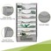 EasyPAG 8 Pocket Mesh Wall File Organizer Hanging Paper Folder Holder with Classify Label Vertical Wall Mount Mail Organizer for Office Home Classroom Silver