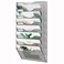 EasyPAG 8 Pocket Mesh Wall File Organizer Hanging Paper Folder Holder with Classify Label Vertical Wall Mount Mail Organizer for Office Home Classroom Silver