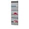 Godery Sustainable Office Storage Pocket Cascading Wall File Organizer 6 Pockets Letter Size File Folder Holders for Classroom Office School and Home 45 H x 13 W Grey