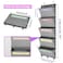 homyfort Over the Door hanging File Organizer Weekly Hanging File Folders Wall Organizers and Storage for Mail Magazine Notebooks Office Classroom 5 Large Pockets 5039 Tall Grey