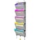 homyfort Over the Door hanging File Organizer Weekly Hanging File Folders Wall Organizers and Storage for Mail Magazine Notebooks Office Classroom 5 Large Pockets 5039 Tall Grey