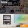 Kuntine.B KuntineB 6Tier Wall File Organizer Hanging File Organizer Cubicle Organizer Wall File Holder for Office Home Black