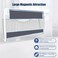 LQPAFZ 4PCS Magnetic File Holder No Drilling Magazine Paper Document Holder Hanging File Organizer for Refrigerators Whiteboards File Cabinets